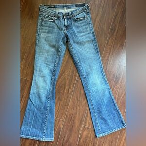 Vintage Low Rise Flare Jeans Medium Washed